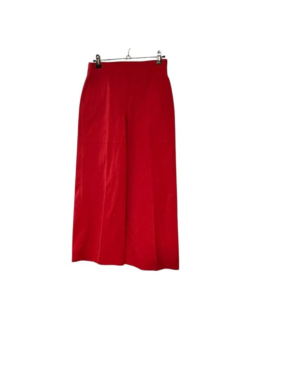 SPANX Polished Kick Flare Pants Pull-on Crop Size XS Pockets 4 Way True Red